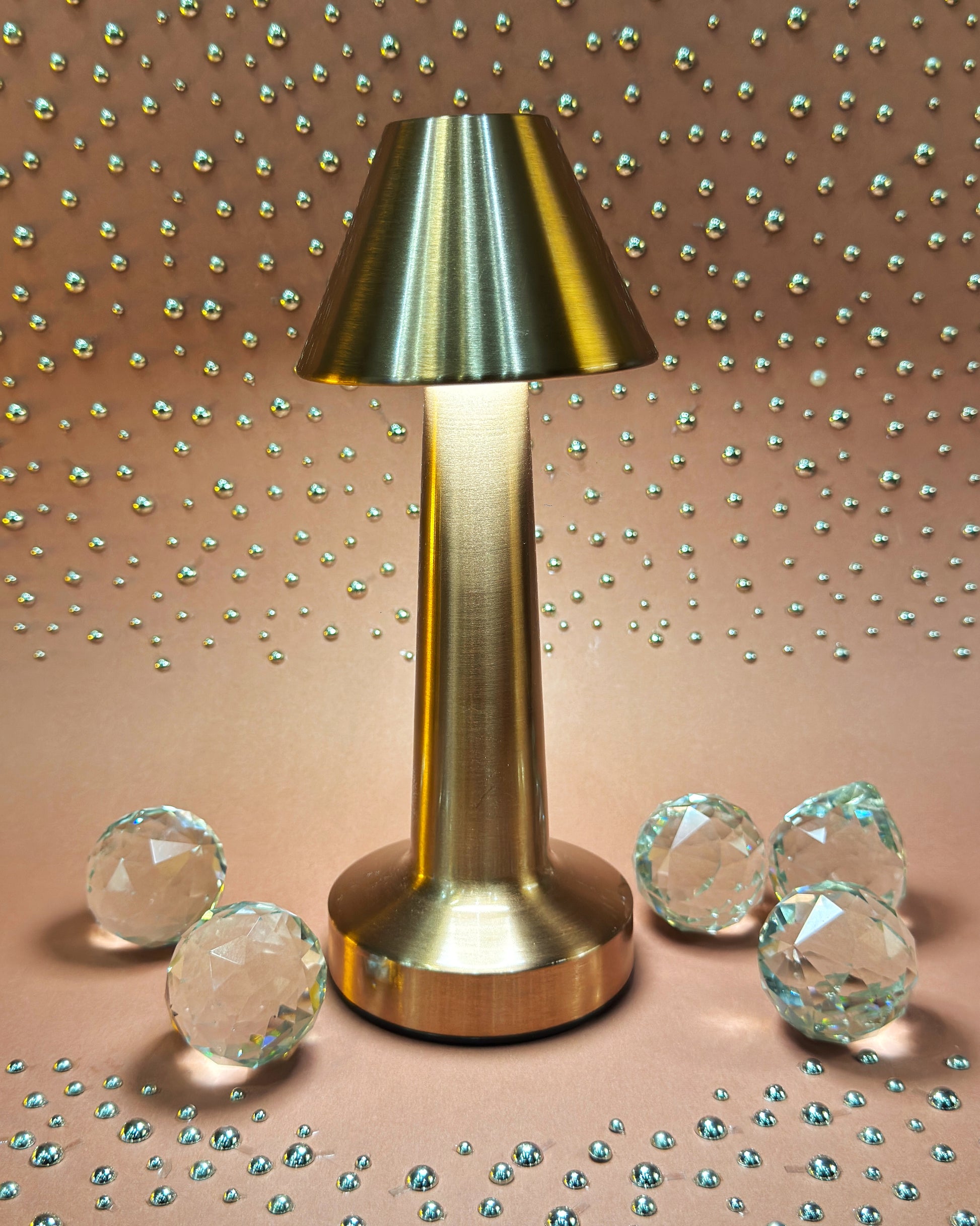 Sleek Cone Style Led Touch Lamp With Brightness Sensor