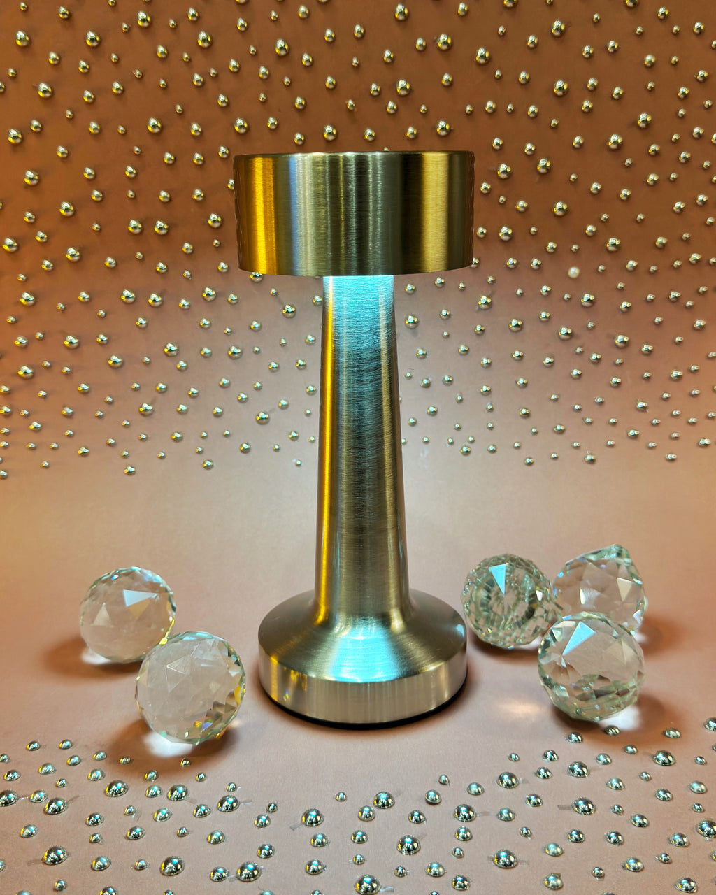 Sleek Dumbbell Style Led Touch Lamp With Brightness Sensor