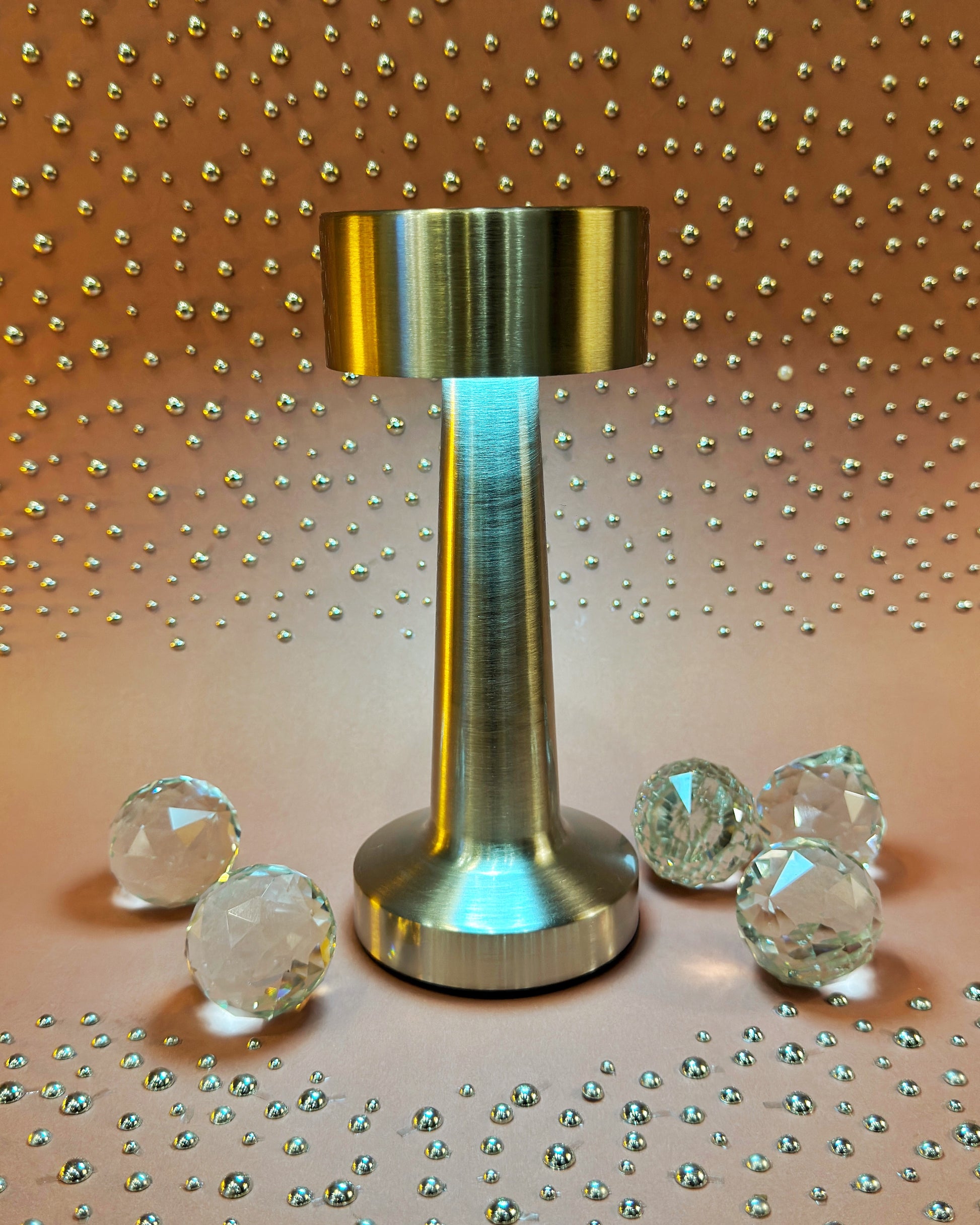 Sleek Dumbbell Style Led Touch Lamp With Brightness Sensor