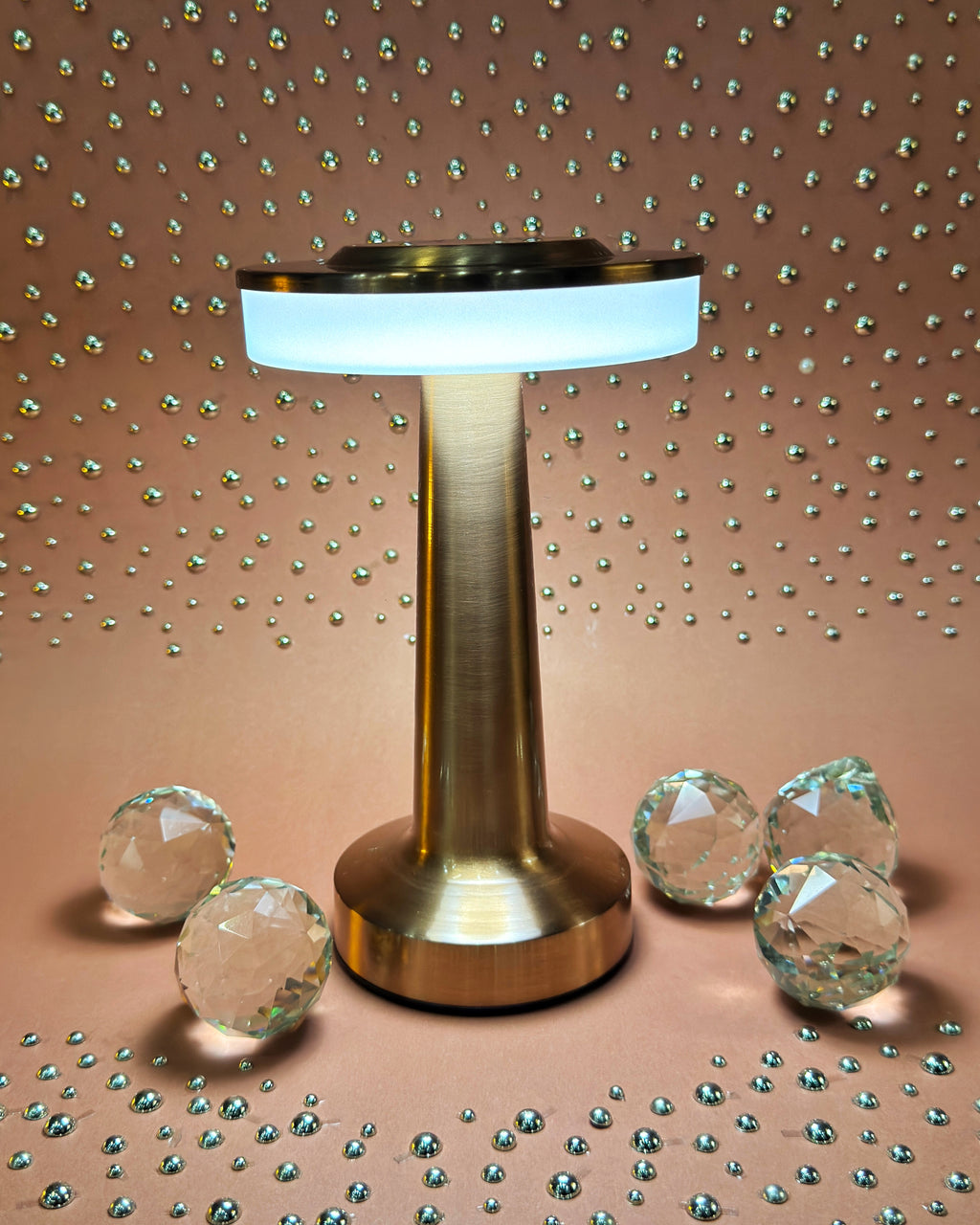 Stylish Round Led Touch Desk Lamp With Brightness Sensor