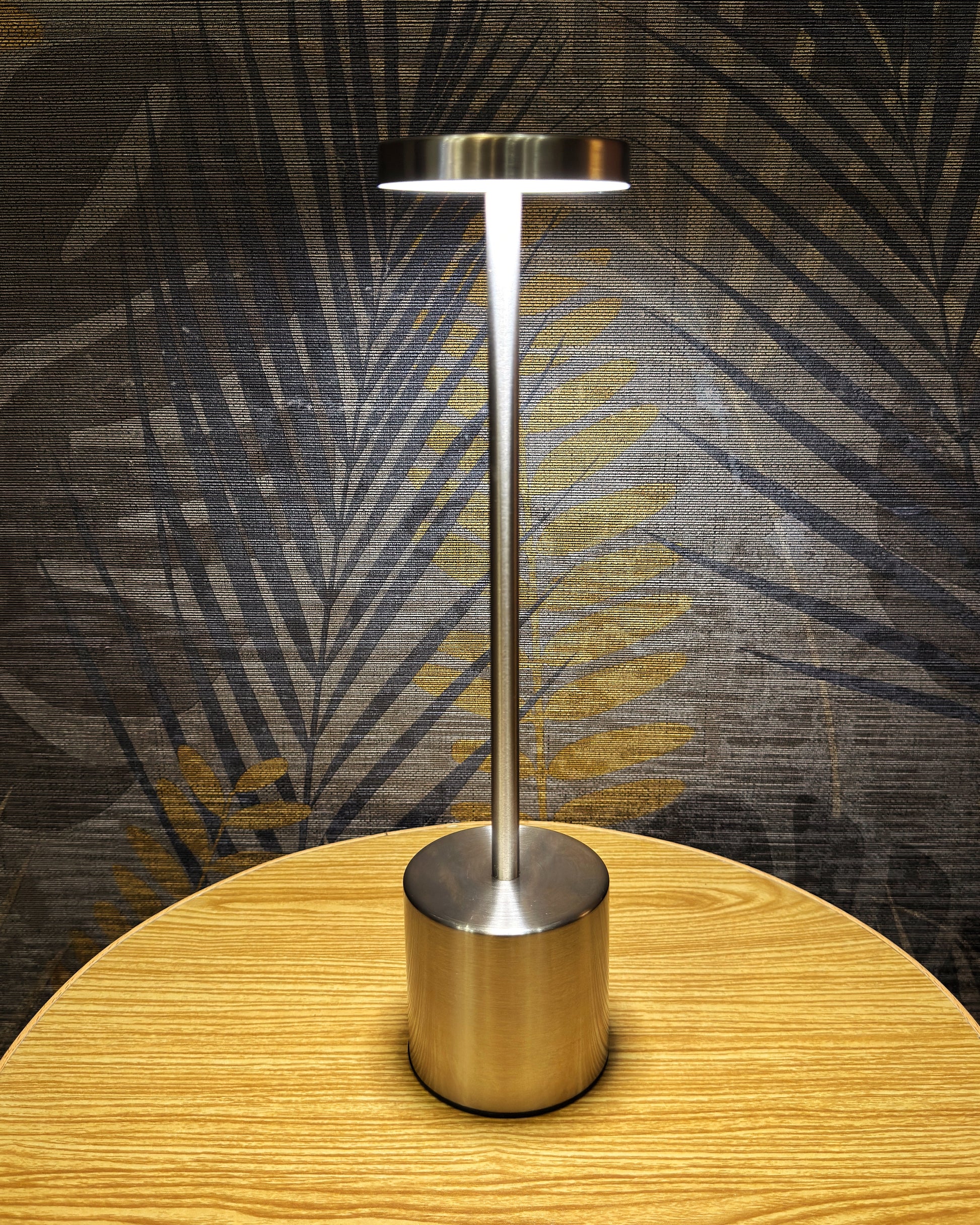 Sleek Rod Style Led Touch Lamp With Brightness Sensor