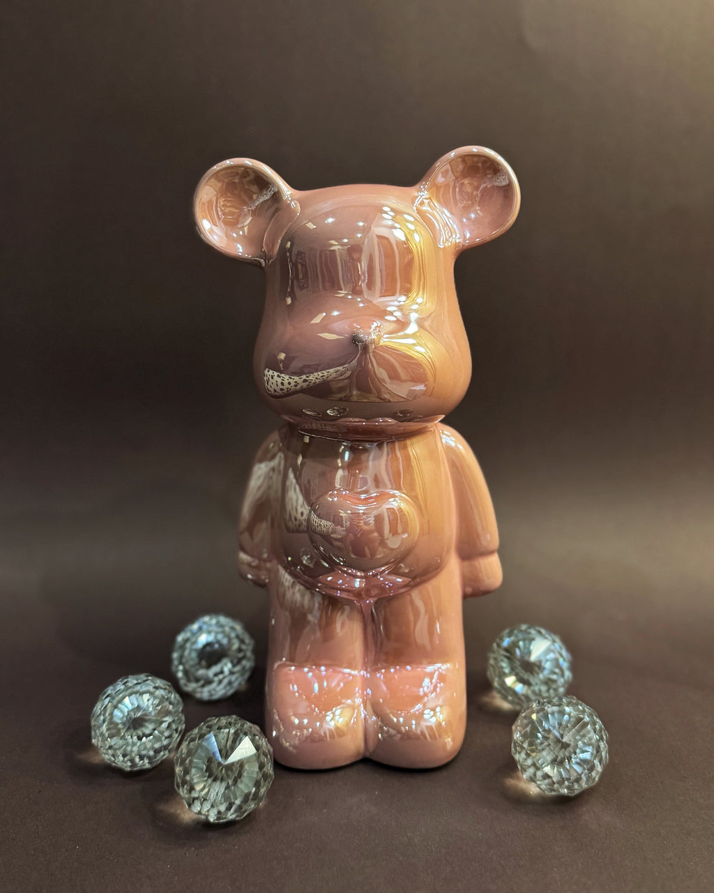 Sweet Petal Bear, Fiberglass Sculpture - 28 CM
