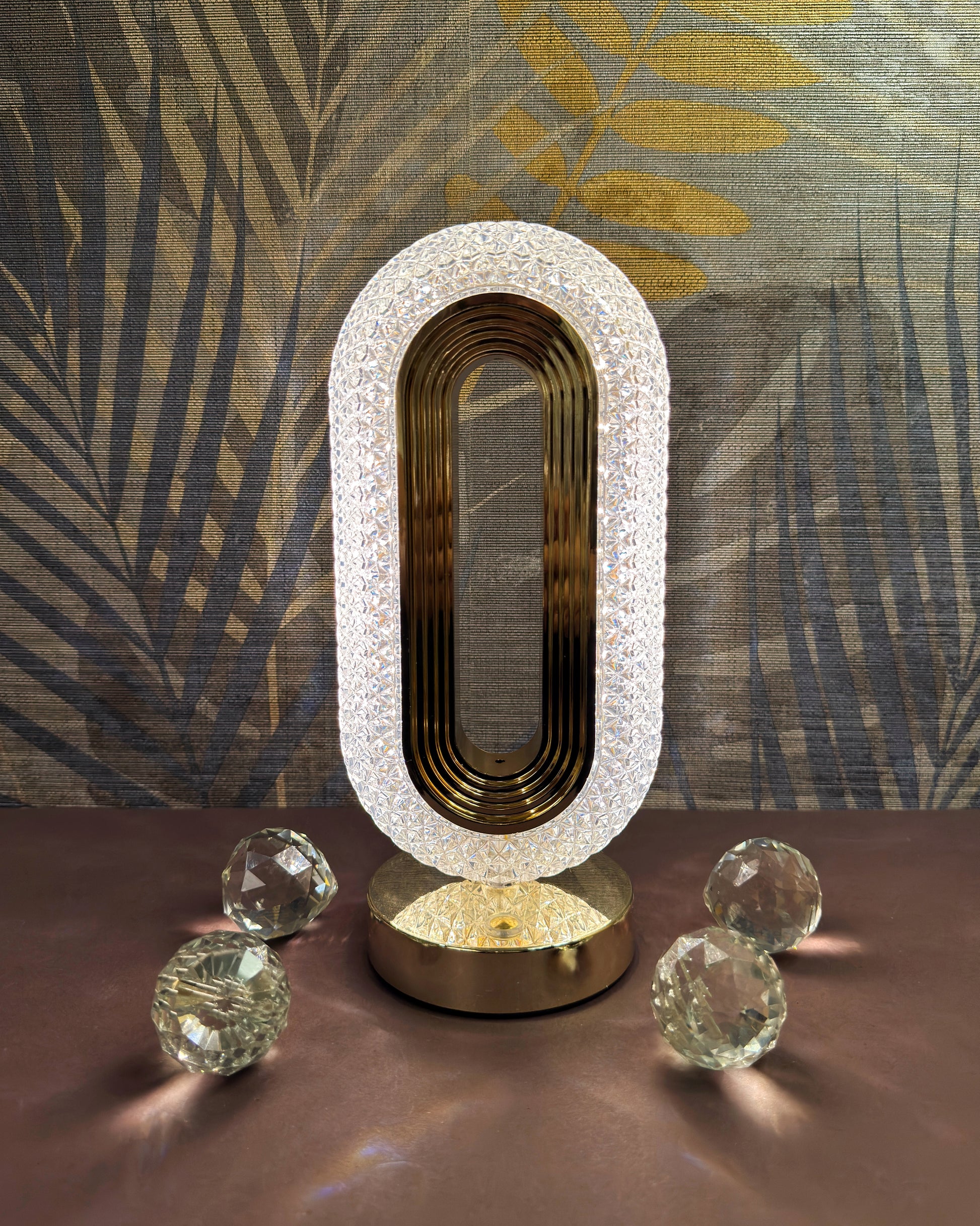 Stylish Round Touch Desk Lamp With Brightness Sensor