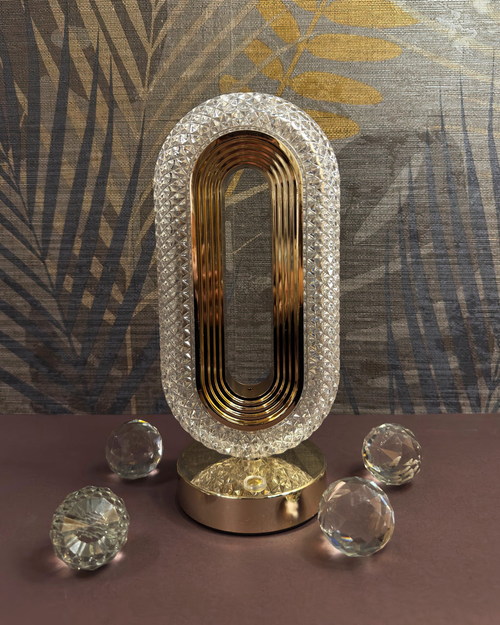 Stylish Round Touch Desk Lamp With Brightness Sensor