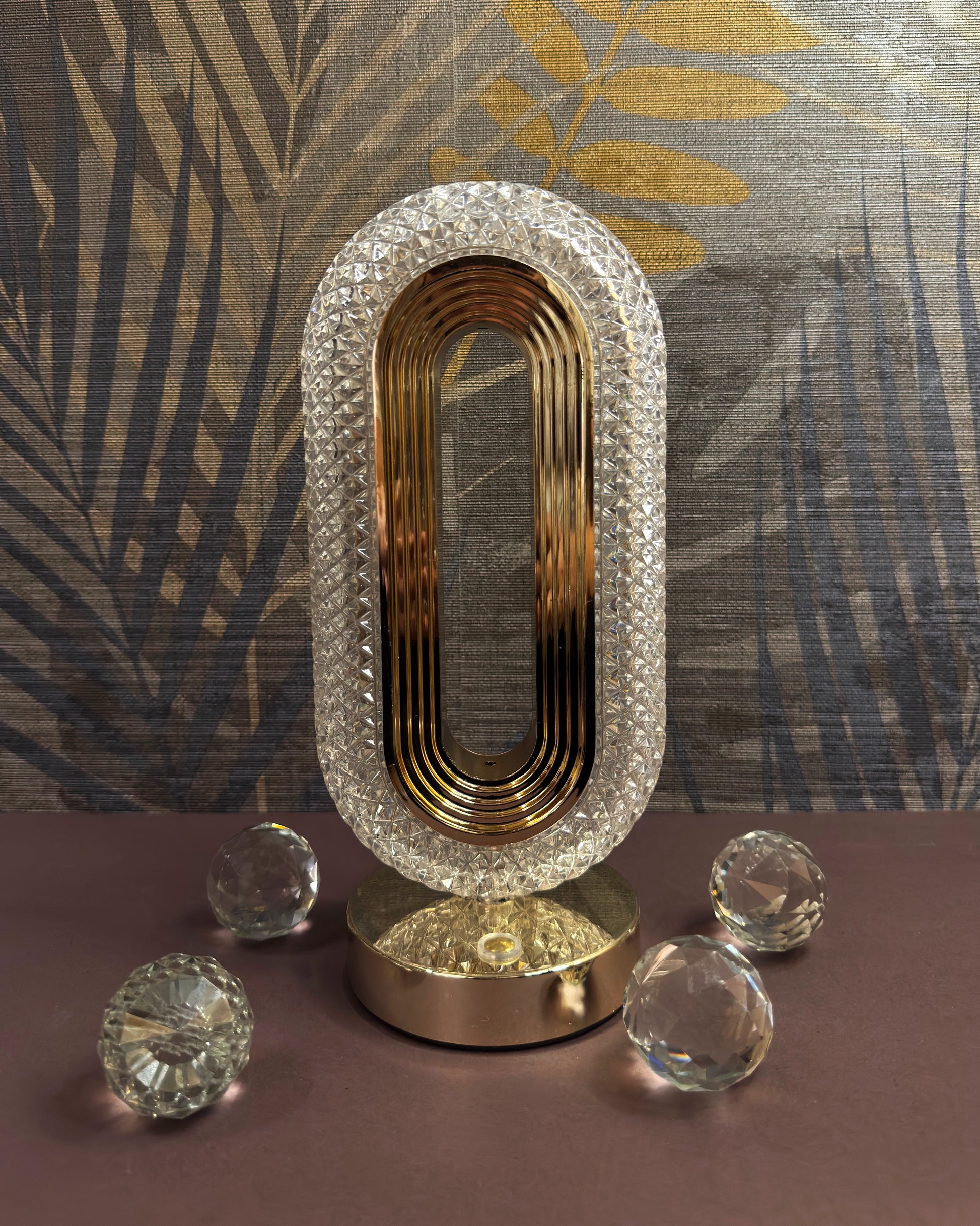 Stylish Round Touch Desk Lamp With Brightness Sensor