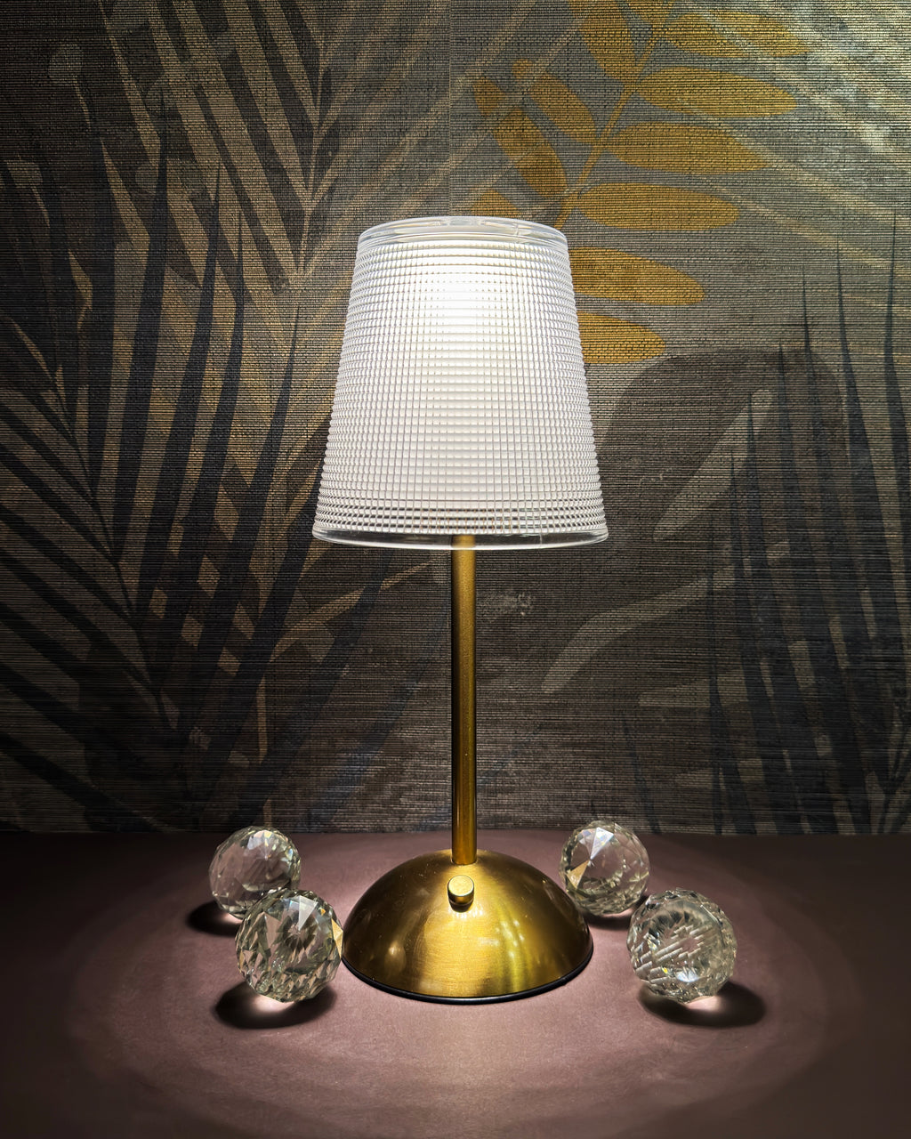 Doted Led Sleek Doted LED Crystal Rechargeable Cordless Touch Lamp – Hassan's ...