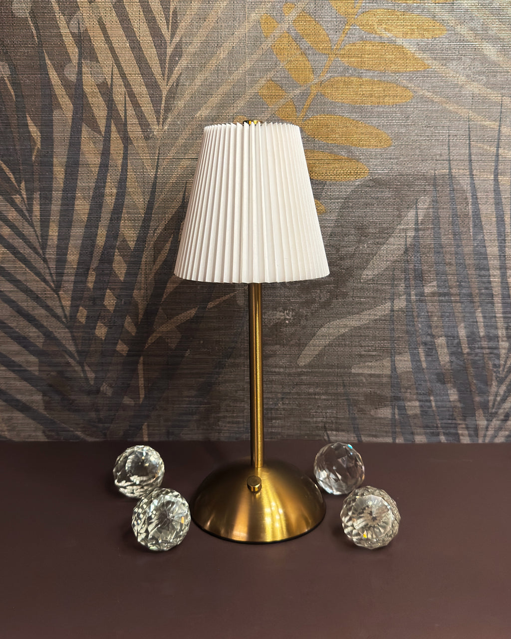 Fancy LED Plastic Paper Top Touch Lamp - Long Top