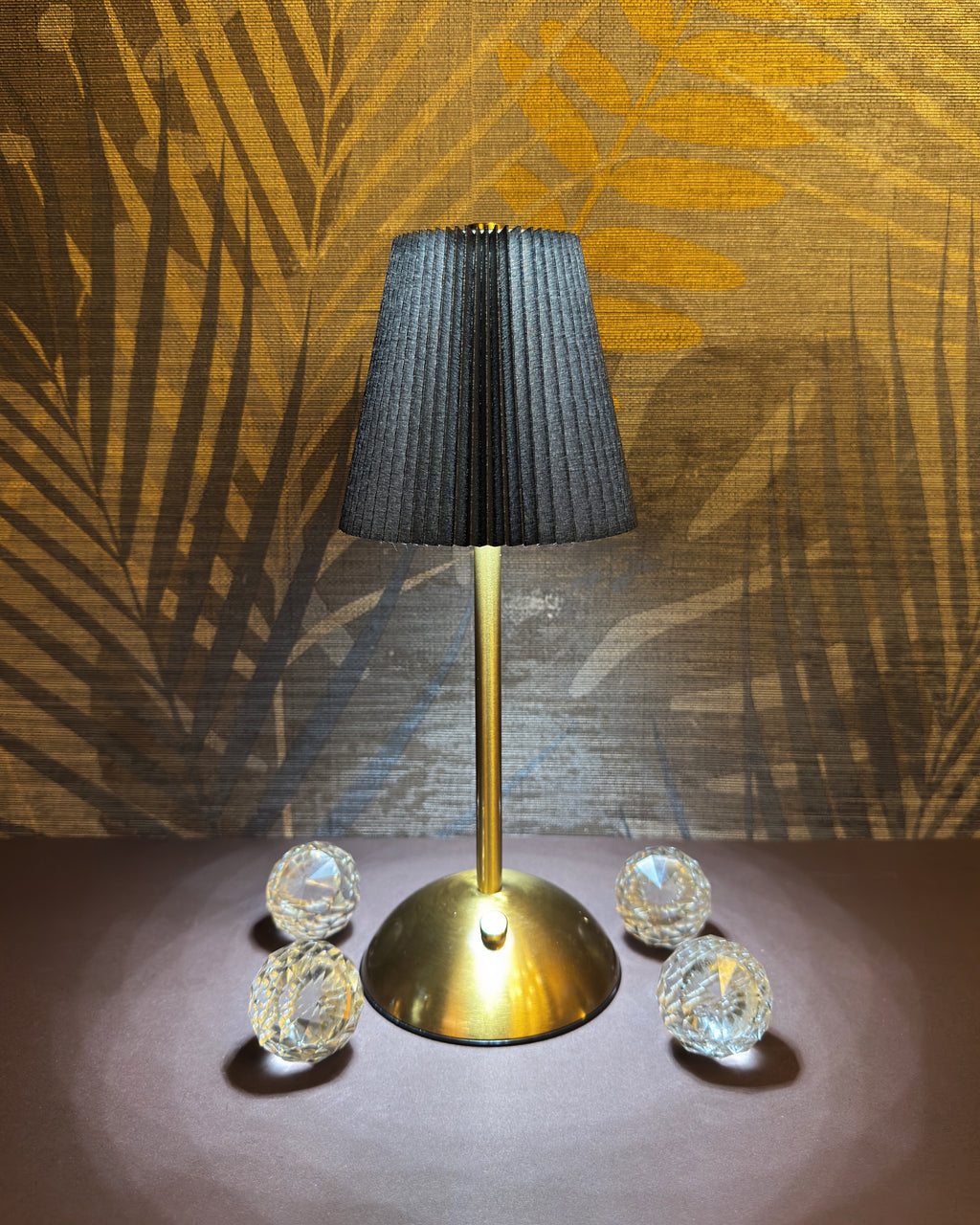 Fancy LED Plastic Paper Top Touch Lamp - Long Top