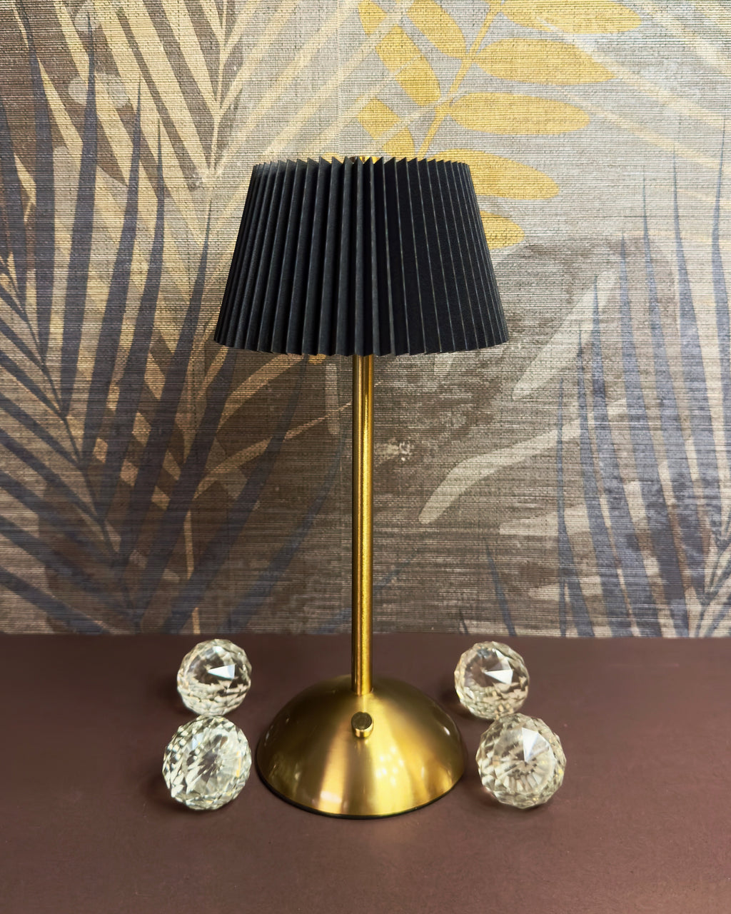 Fancy LED Plastic Paper Top Touch Lamp - Short Top