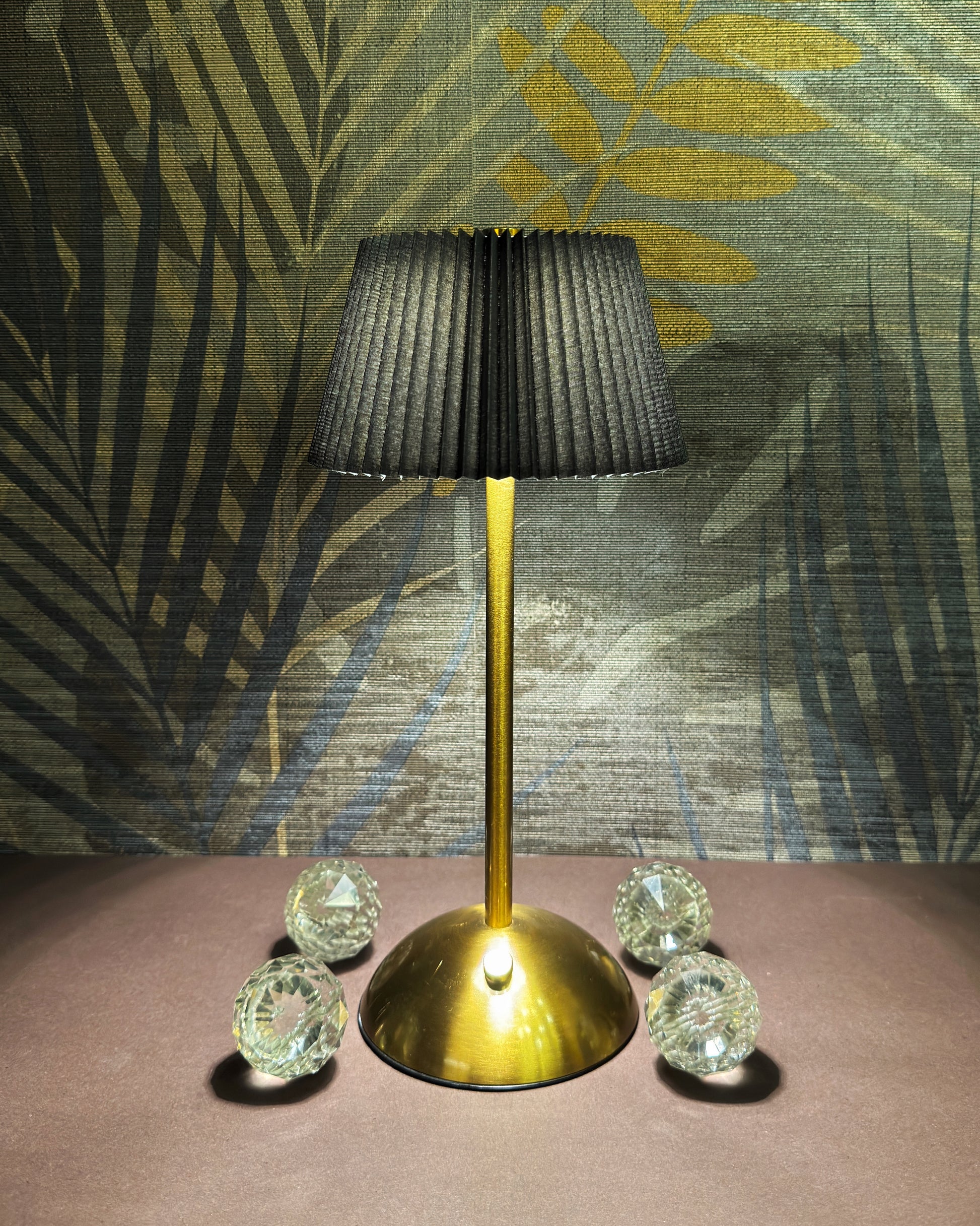 Fancy LED Plastic Paper Top Touch Lamp - Short Top