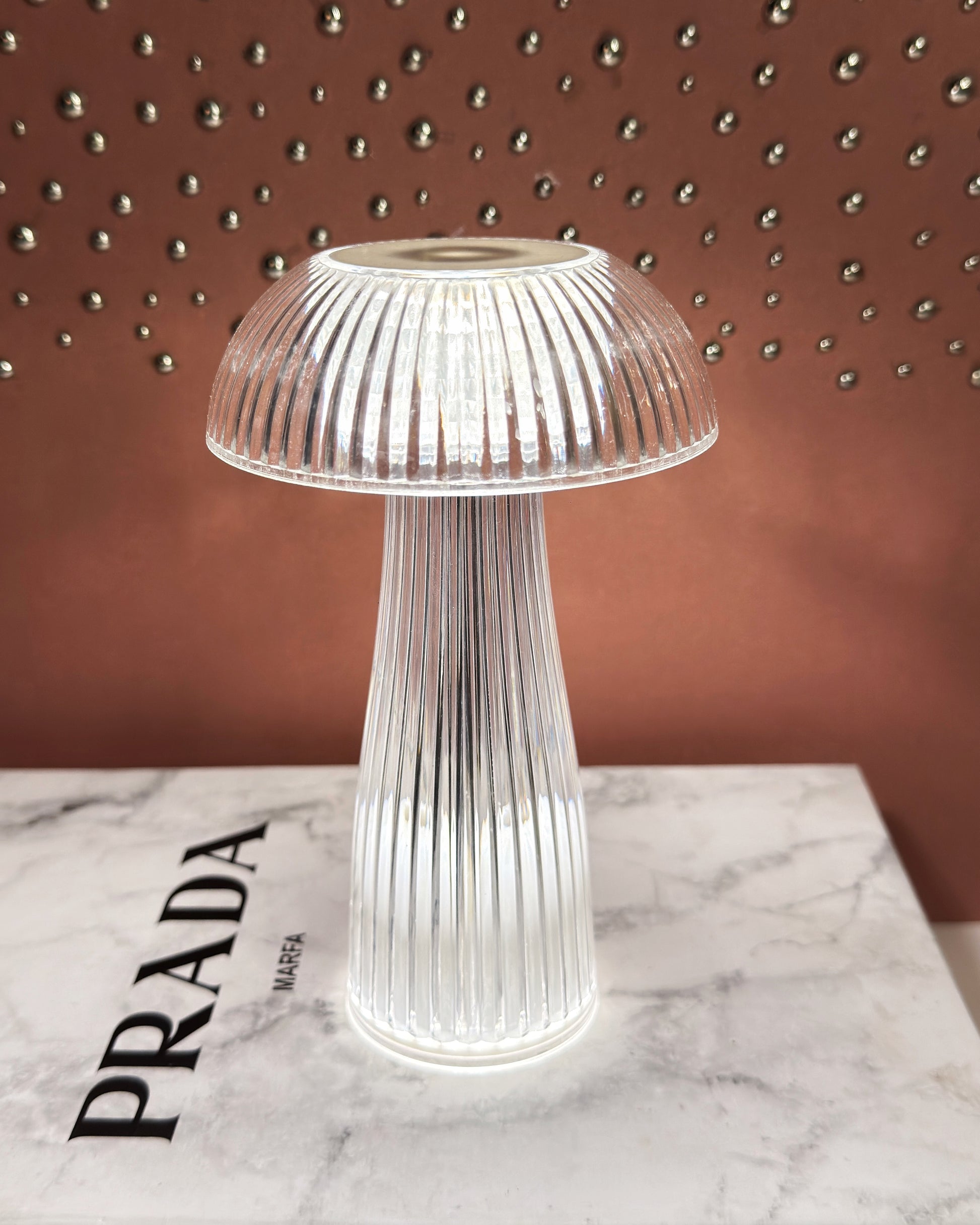Mushroom Glass Vase Decorative Light – A Touch of Radiant Elegance