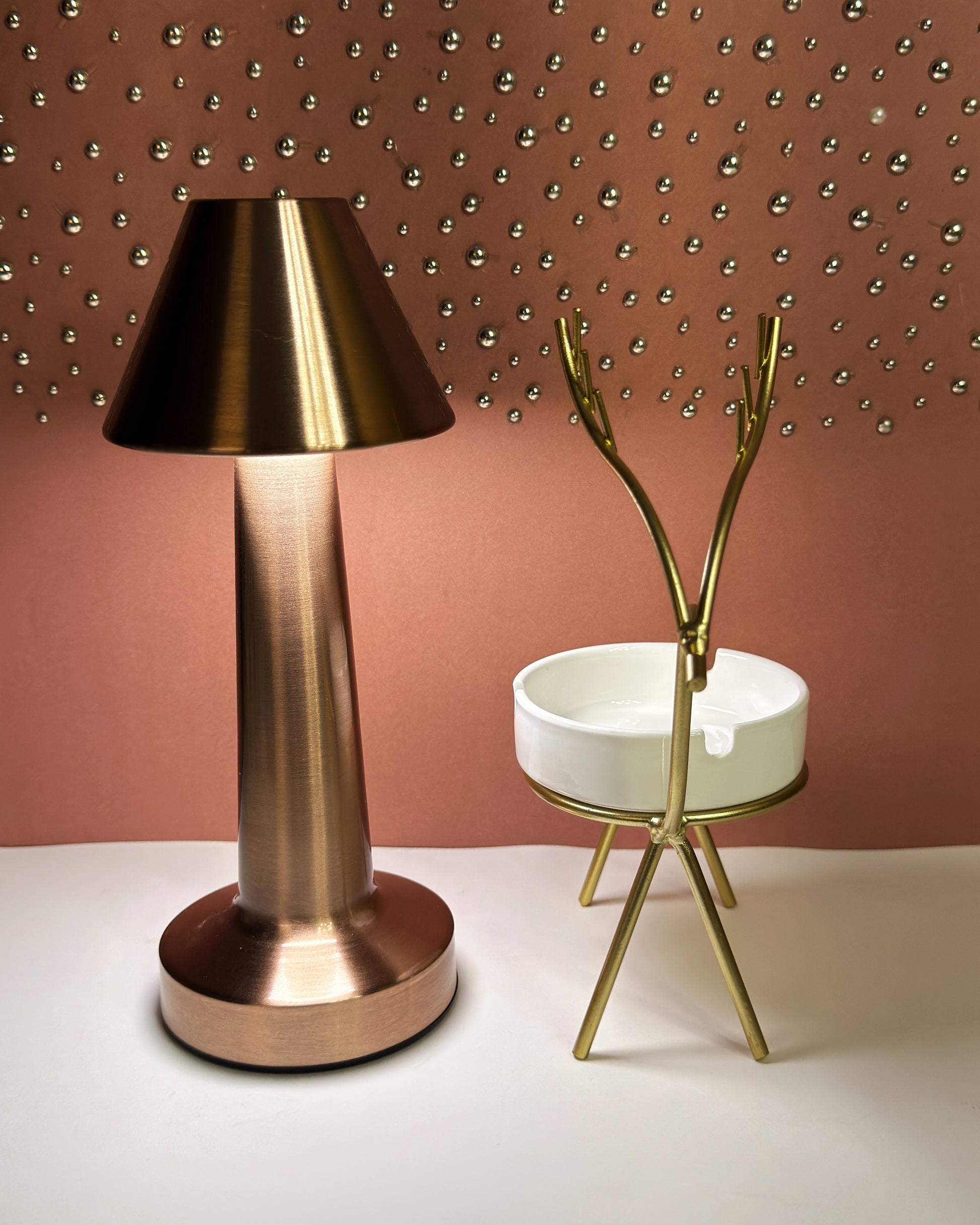 Rustic Charm Duo – Deer Ashtray & Ambient Lamp - Bundle 4